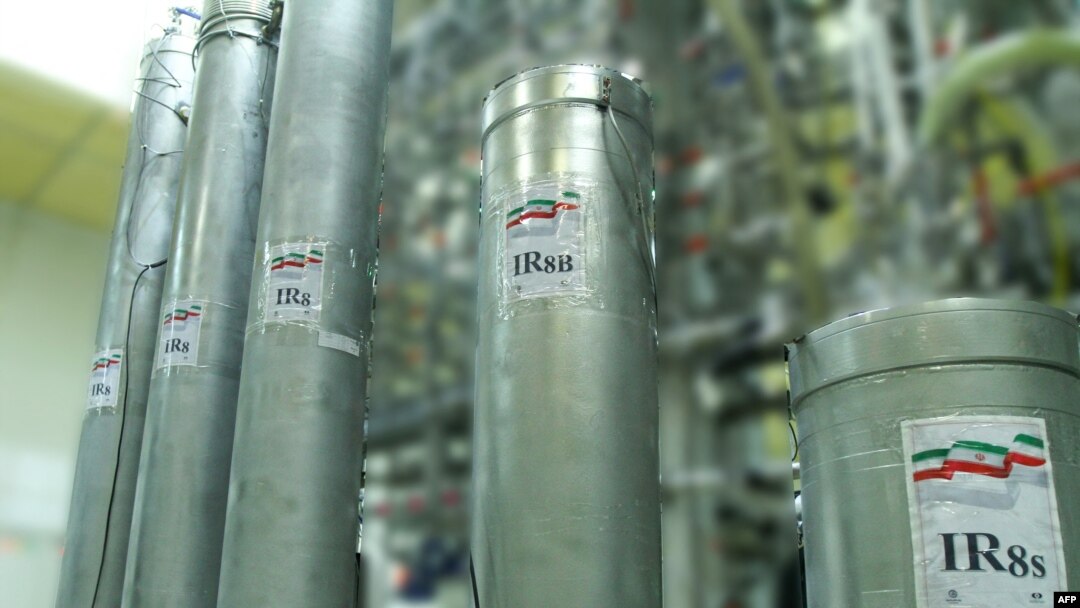 FILE - A handout file photo, released by Iran's Atomic Energy Organization on Nov. 4, 2019, shows the atomic enrichment facilities Natanz nuclear research center, some 300 kilometers south of capital Tehran. 