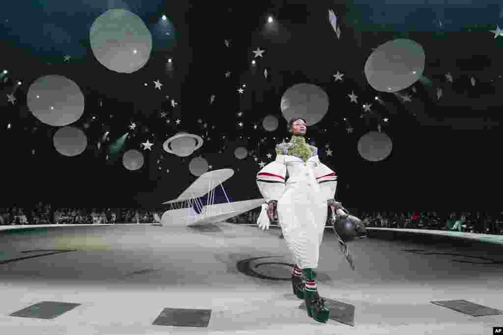 The Thom Browne collection is modeled during Fashion Week, Feb. 14, 2023, in New York.