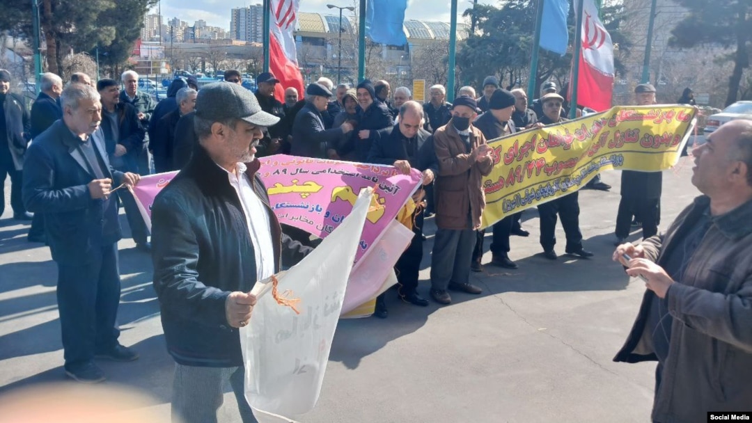 اعتراض بازنشستگان مخابرات، تبریز، دوشنبه ۲۱ اسفند ۱۴۰۲