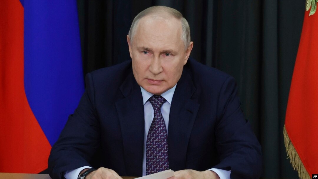 Ruski predsjednik Vladimir Putin na sastanku u Moskvi (Foto: Mikhail Klimentyev, Sputnik, Kremlin Pool via AP)