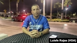 El activista y expreso político nicaragüense, Hamilton Sánchez, durante una entrevista con la VOA en Miami, EEUU, el 25 de junio de 2024. Foto: Luis Felipe Rojas, VOA.