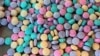 This US Drug Enforcement Administration photo shows multicolored, or "rainbow" fentanyl, a deadly new form of the highly addictive and potentially lethal drug synthetic opioid.