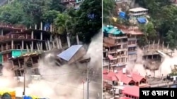 উত্তর ভারতের হিমাচল প্রদেশ ও উত্তরাখন্ডে প্রাকৃতিক বিপর্যয় অব্যাহত, কুলুতে ভেঙ্গে পড়ল সাতটি বহুতল