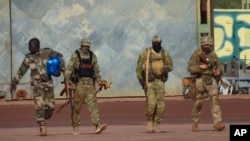 FILE - This undated photo shows Russian mercenaries in Mali. Russia's Wagner Group, a private military company, once played a key role in fighting in Ukraine and also sent personnel to Syria, Central African Republic, Libya and Mali. (French army via AP)