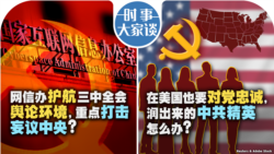 VOA卫视-时事大家谈：网信办护航三中全会舆论环境，重点打击妄议中央？在美国也要对党忠诚，润出来的中共精英怎么办？     