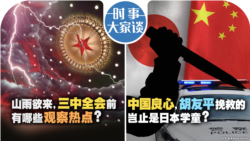 VOA卫视-时事大家谈：山雨欲来，三中全会前有哪些观察热点？中国良心，胡友平挽救的岂止是日本学童？