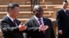 FILE - South Africa's President Cyril Ramaphosa, right, with Chinese President Xi Jinping during a state visit at Union Building in Pretoria, South Africa, on Aug. 22, 2023.