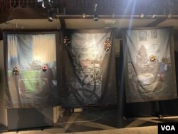 《勇氣畫布》人權藝術展作品之二 (美國之音/李伯安)