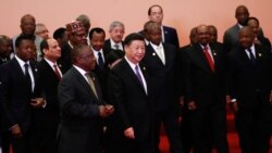 中共領導人習近平和非洲各國領導人在中非合作論壇北京峰會上。 (2018年9月3日)