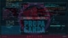 Propaganda trolling and broadcast on screen 3d illustration