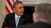 President Barack Obama meets with members of the Democratic Governors Association, in the State Dining Room of the White House in Washington, Feb. 21, 2014.