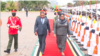 Presidente de Moçambique, Filipe Nyusi (esq) e Presidente da Tanzânia, Samia Suluhu Hassan. Maputo, 21 setembro 2022