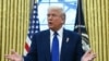 Президент США Дональд Трамт отвечает на вопросы журналистов в Овальном офисе. 11 сентября 2025.