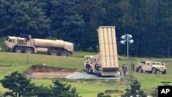 한국 성주의 미군 사드(THAAD) 포대.