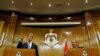 U.S. Secretary of State John Kerry (l) during a joint a news conference with Jordan's Foreign Minister Nasser Judeh in Amman, Jordan, May 22, 2013. 