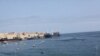 Vista geral do porto do Namibe