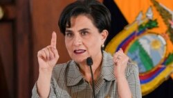 Canciller de Ecuador dice estar lista para reanudar el diálogo con México