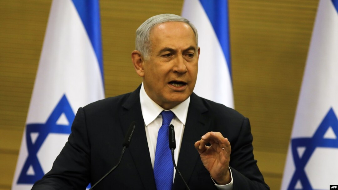 Israeli Prime Minister Benjamin Netanyahu speaks at the Knesset (Israeli Parliament) in Jerusalem, May 27, 2019.
