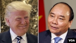 Tổng thống Donald Trump và Thủ tướng Nguyễn Xuân Phúc.