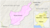 Map of Kunar province, Afghanistan
