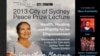 ၂၀၁၃ Sydney ငြိမ်းချမ်းရေးဆုရှင် Dr. စင်သီယာမောင်။