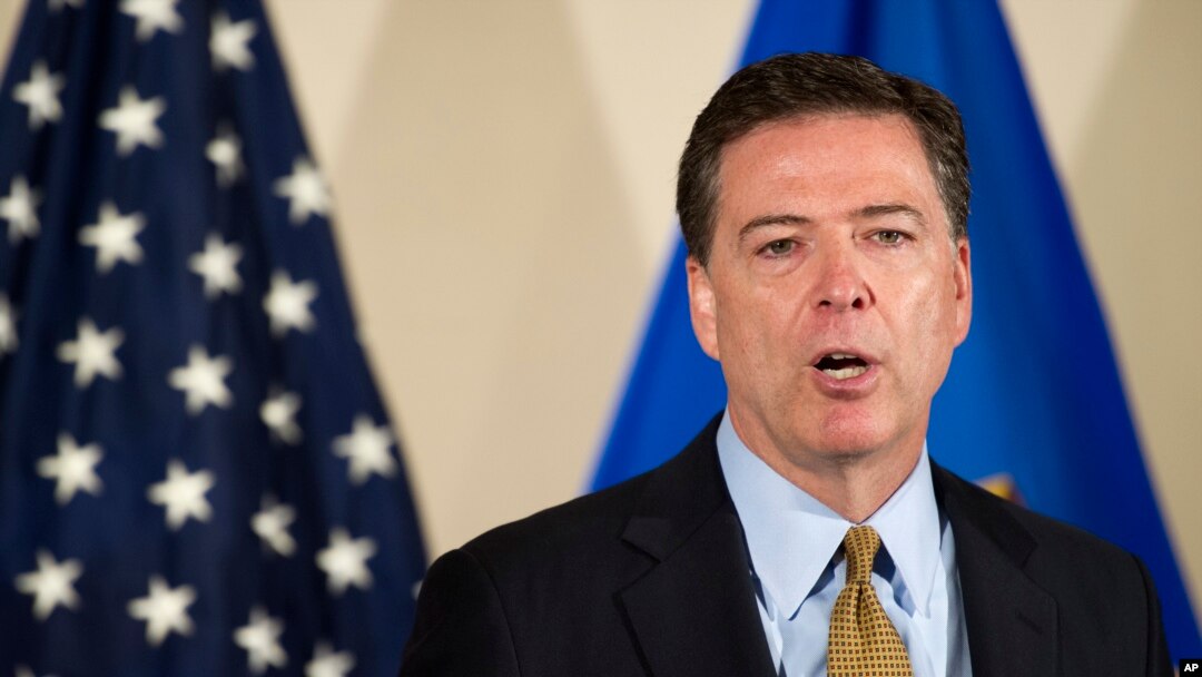FBI Director James Comey makes a statement at FBI Headquarters in Washington, July 5, 2016.