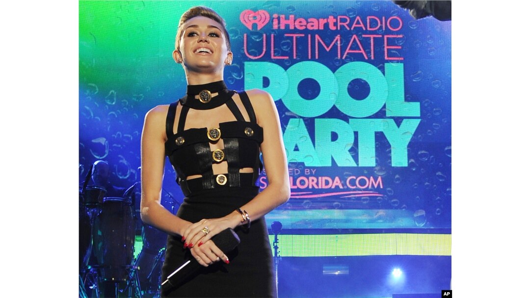 Miley Cyrus hosts the iHeartRadio Ultimate Pool Party at the Fontainebleau Hotel, June 29, 2013 in Miami.