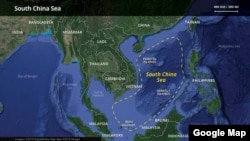 Bản đồ Google hiển thị rõ hai quần đảo Hoàng Sa (Paracel) và Trường Sa (Spratly)
