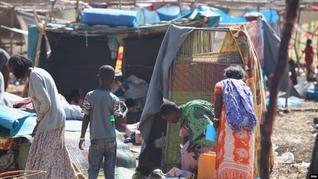 More than 46,000 people have fled the Tigray region in Ethiopia to Sudan. Dec. 10, 2020, in the Um Rakouba camp in Sudan. (Mohaned Bilal/VOA) 