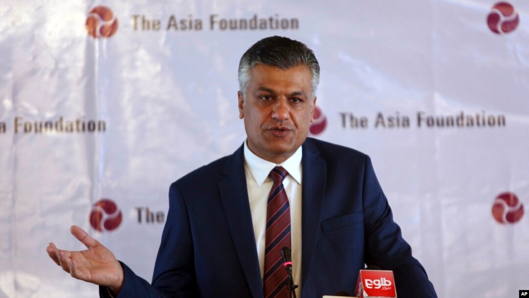 Abdullah Ahmadzai, the Asia Foundation's representative in Afghanistan, speaks during launch of the Afghan people in 2016 Survey, conducted by the Asia Foundation, in Kabul, Afghanistan, Dec. 7, 2016. 
