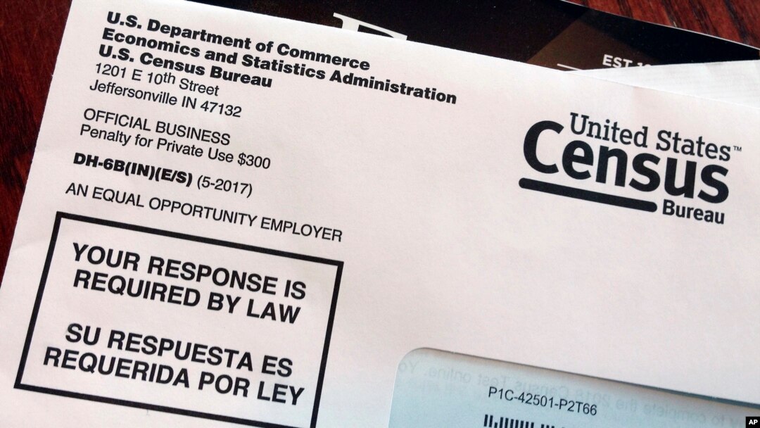 This March 23, 2018, photo shows an envelope containing a 2018 census test letter mailed to a resident in Providence, R.I. The nation's only test run of the 2020 Census is in Rhode Island, and it's drawing concerns from community leaders, good-government groups and others about how it's being run.