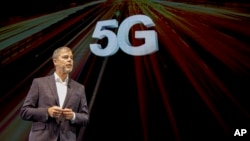 Dave VanderWaal, Senior Vice President of Marketing, LG Electronics USA, speaks during 2019 International CES, Monday, Jan. 7, 2019, in Las Vegas. (Jack Dempsey/AP Images for LG Electronics)