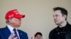 Илон Маск беседует с избранным президентом Дональдом Трампом в Браунсвилле, штат Техас, США, 19 ноября 2024 г. 