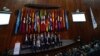 Delegaciones del gobierno de Colombia y la guerrilla ELN asisten a la ceremonia de apertura de la segunda ronda de conversaciones en la Conferencia Interamericana de Seguridad Social (CISS) en la Ciudad de México, el lunes 13 de febrero de 2023.