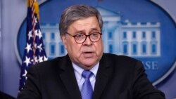 Fiscal general de Estados Unidos William Barr. Foto de archivo.