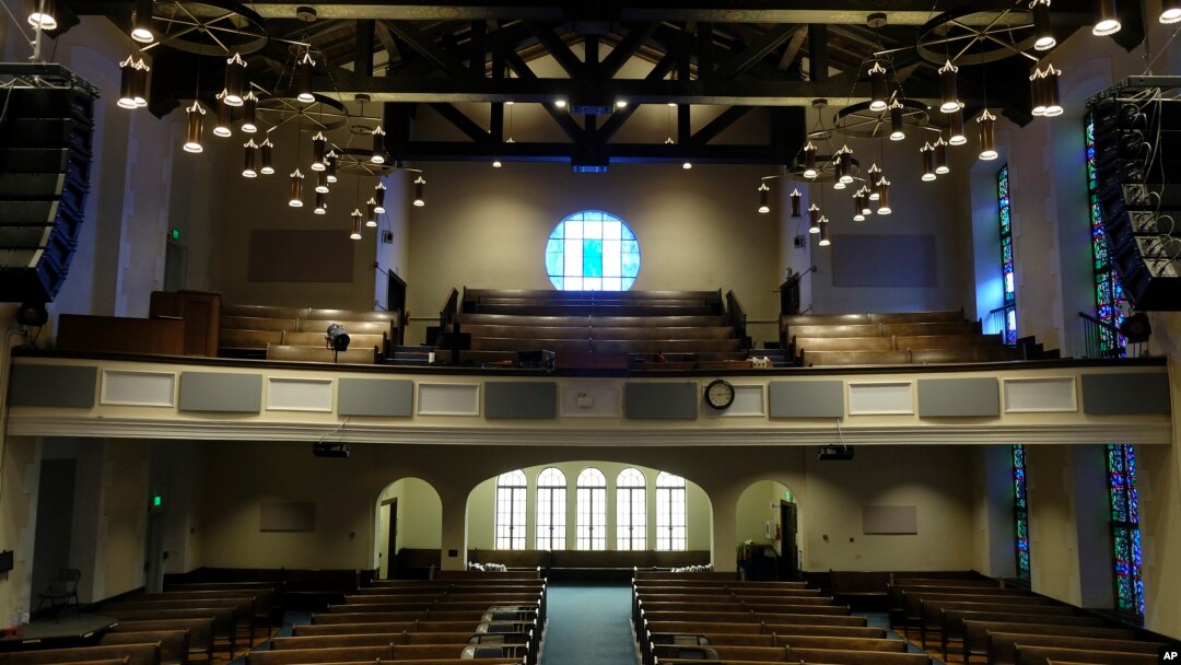 This Feb. 12, 2019 photo shows the sanctuary at the Glide Memorial United Methodist Church in San Francisco. On Feb. 24, 2019, the United Methodist Church officially opens its top legislative assembly for a high-stakes three-day meeting.