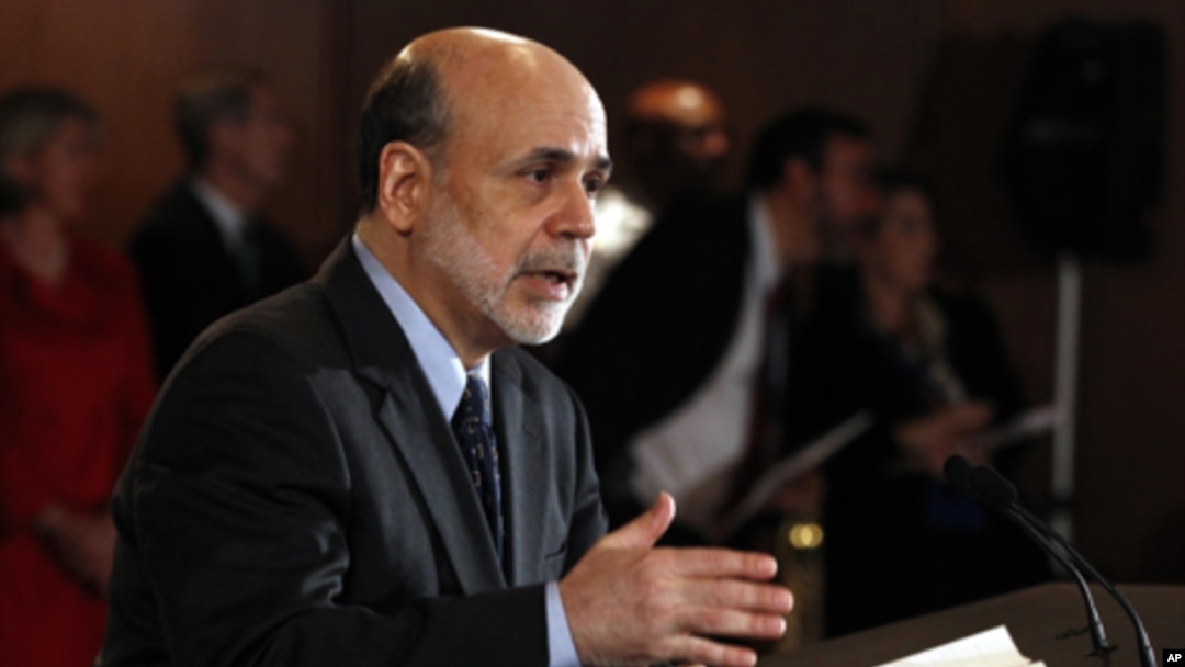 Chairman of the Federal Reserve Ben Bernanke (file photo)