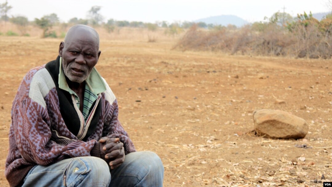 Village headman Kennedy Rusere in Buhera rural district, about 300 kilometers southeast of Harare. The food situation in his village is desperate. (Photo: VOA / Sebastian Mhofu)