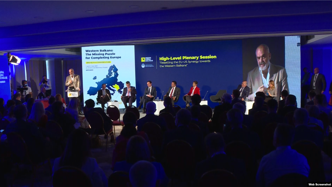 Prespa forum u Severnoj Makedoniji održan 2. juna 2021. godine na kome učestvuju lideri Zapadnog Balkana 