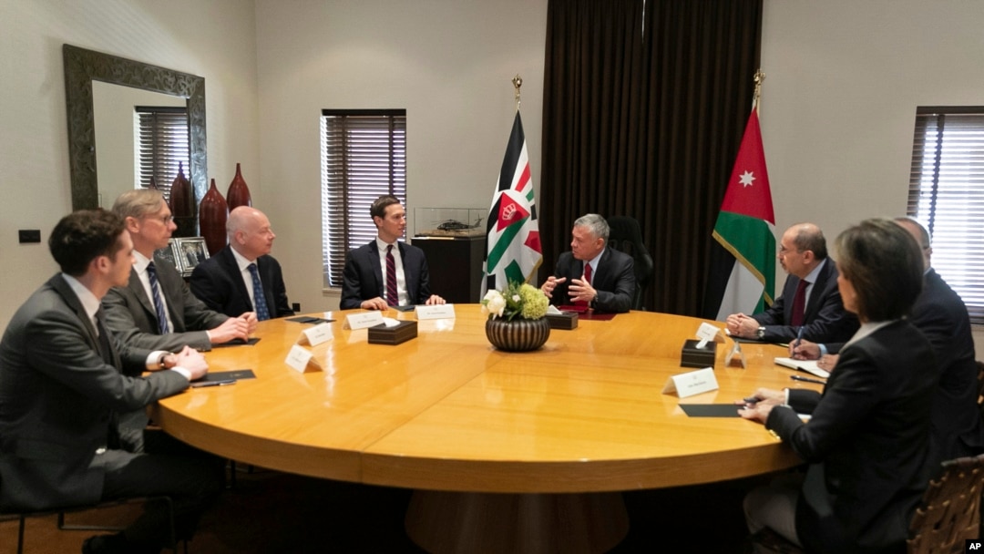 دیدار کوشنر با پادشاه اردن