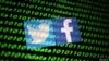 Los logos de Facebook y Twitter aparecen junto a un código binario en esta ilustración de noviembre del 2019.
