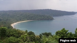 Vista da Ilha do Príncipe
