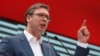 Arhiva - Tadašnji premijer Srbije Aleksandar Vučić na mitingu u Novom Sadu, 18. marta 2017. 