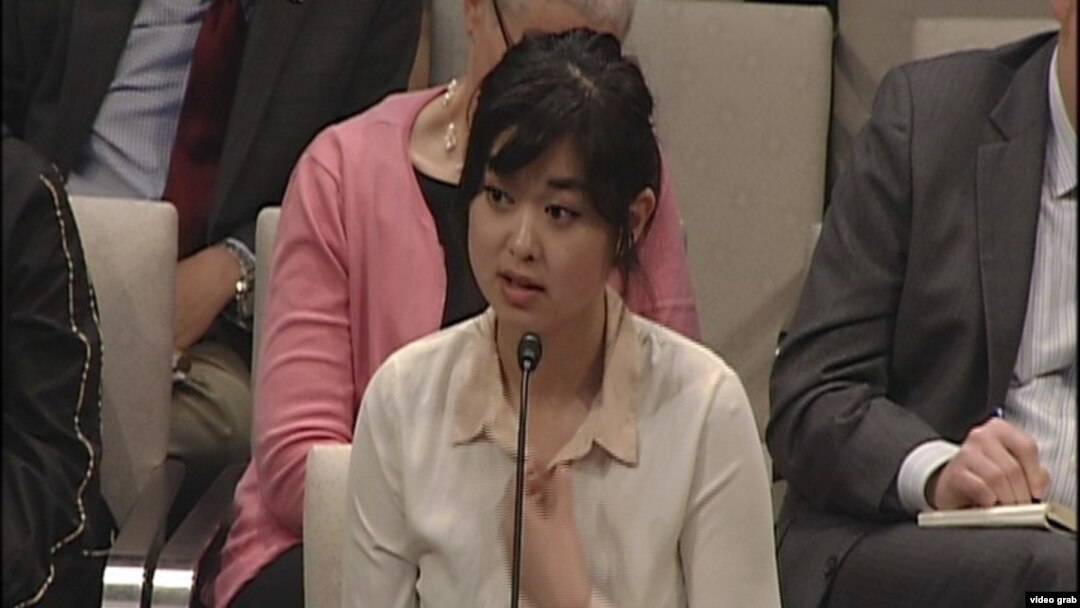 香港書商桂民海的女兒安傑拉.桂。（視頻截圖）