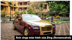 Chiếc Rolls Royce mạ vàng của ông Trịnh Văn Quyết bị bán đấu giá với giá khởi điểm là 10 tỷ đồng
