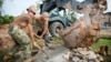 Navy Seabees construct a five-stall bathroom for Sromo Primary School in Svay Rieng province, Cambodia, Jan. 9, 2017. (Photos by Navy Petty Officer 1st Class Benjamin A. Lewis)