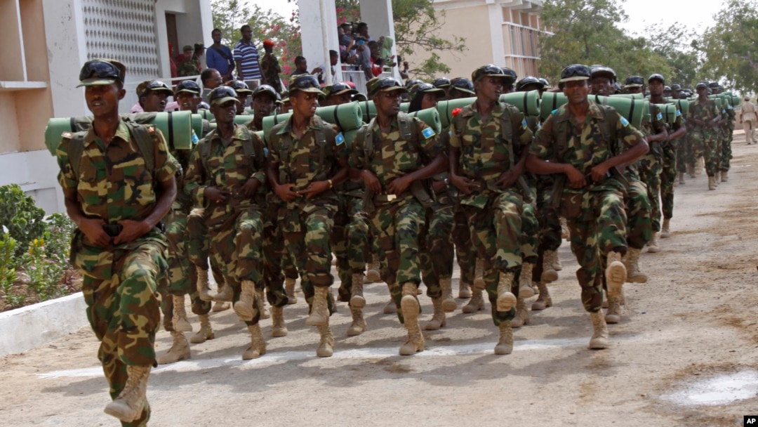 Baadhi ya wanajeshi wa Somalia mjini Mogadishu
