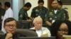 FILE - Former Khmer Rouge head of state Khieu Samphan sits at the courtroom of the Extraordinary Chambers in the Courts of Cambodia (ECCC) as he awaits a verdict, on the outskirts of Phnom Penh, Cambodia, Nov. 16, 2018. (ECCC's handout via Reuters)