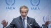 라파엘 그로시 국제원자력기구(IAEA) 사무총장이 11일 오스트리아 빈에서 열린 IAEA 정기이사회에서 발언하고 있다.