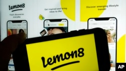 字節跳動旗下應用程序Lemon8的標誌。
